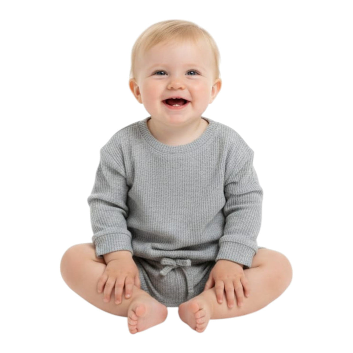 Kids Girl's Ribbed Top,Grey