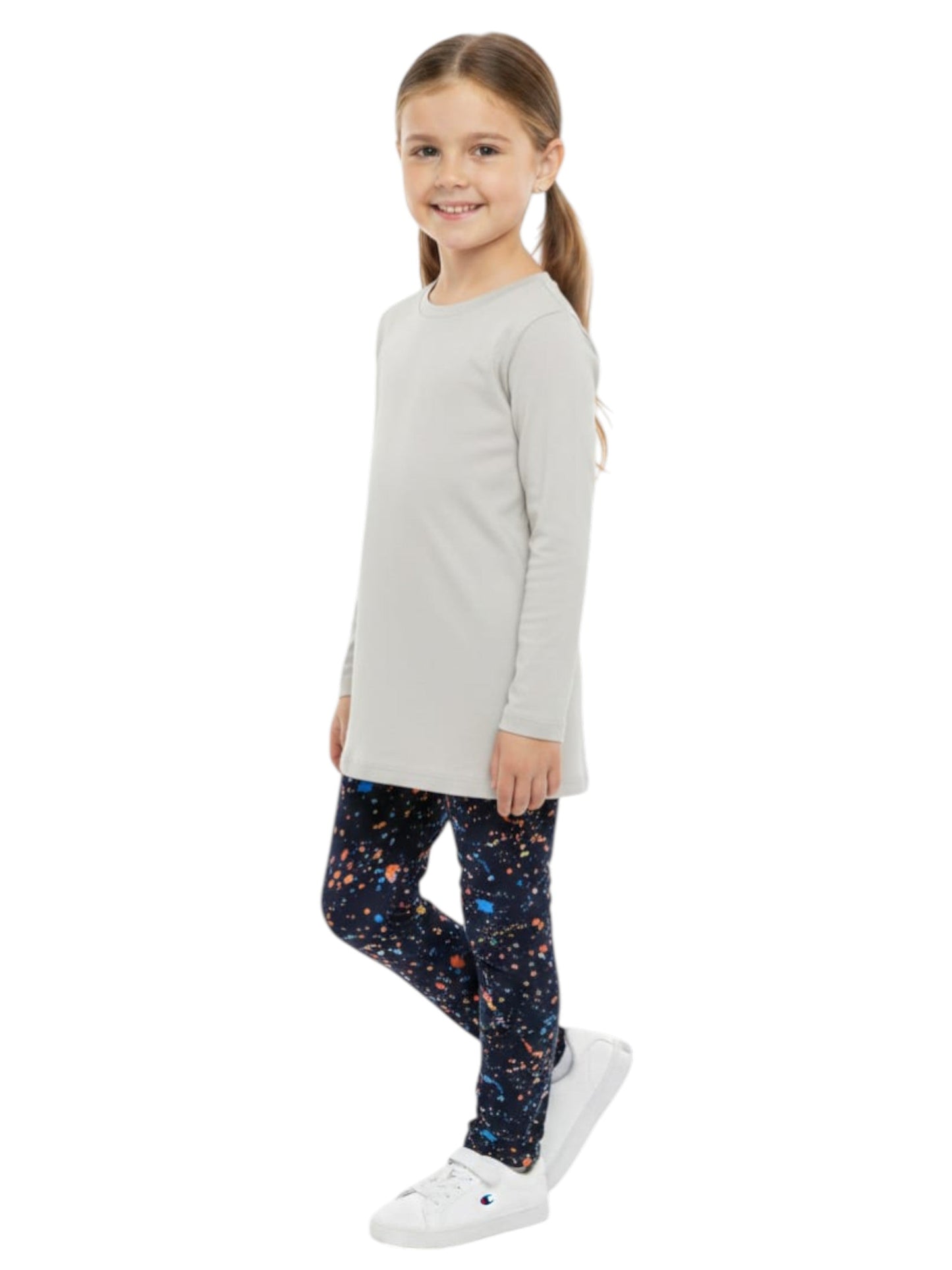 Kids Girl's Printed Pant,Navy