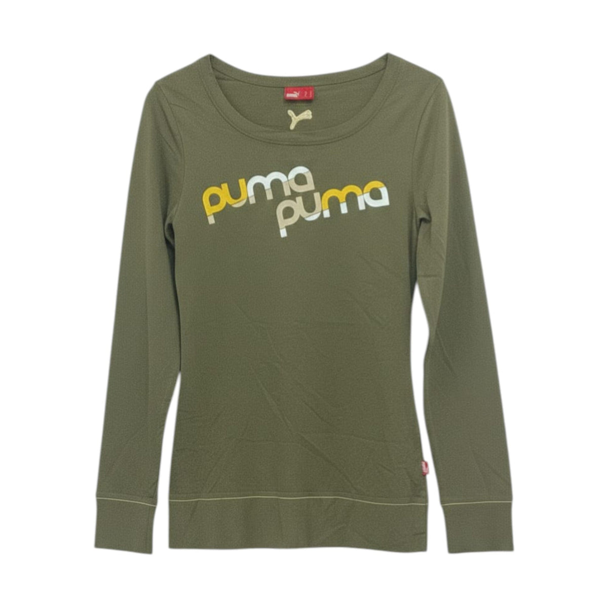 Women's Brand Logo printed Top,Olive