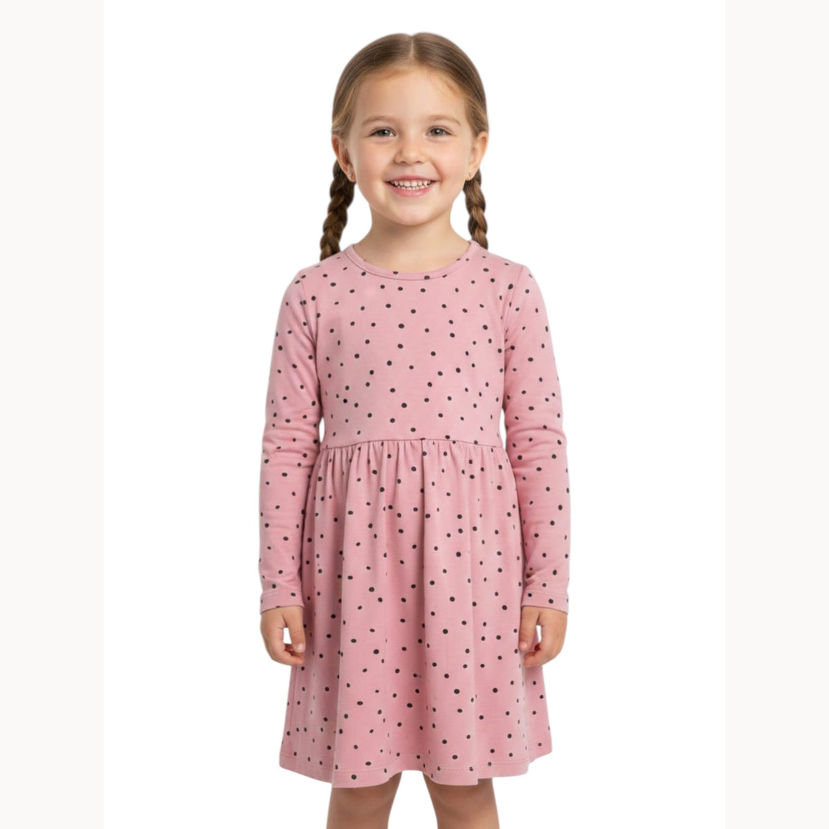 Kids Girl's Printed Dress,Pink