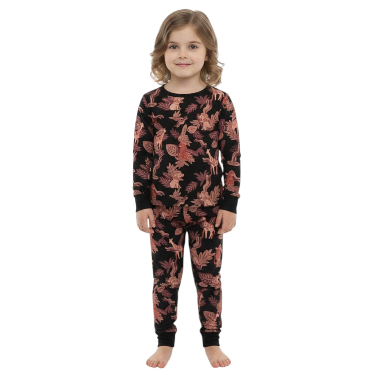 Kids Girl's Printed Pajama Set,Multi
