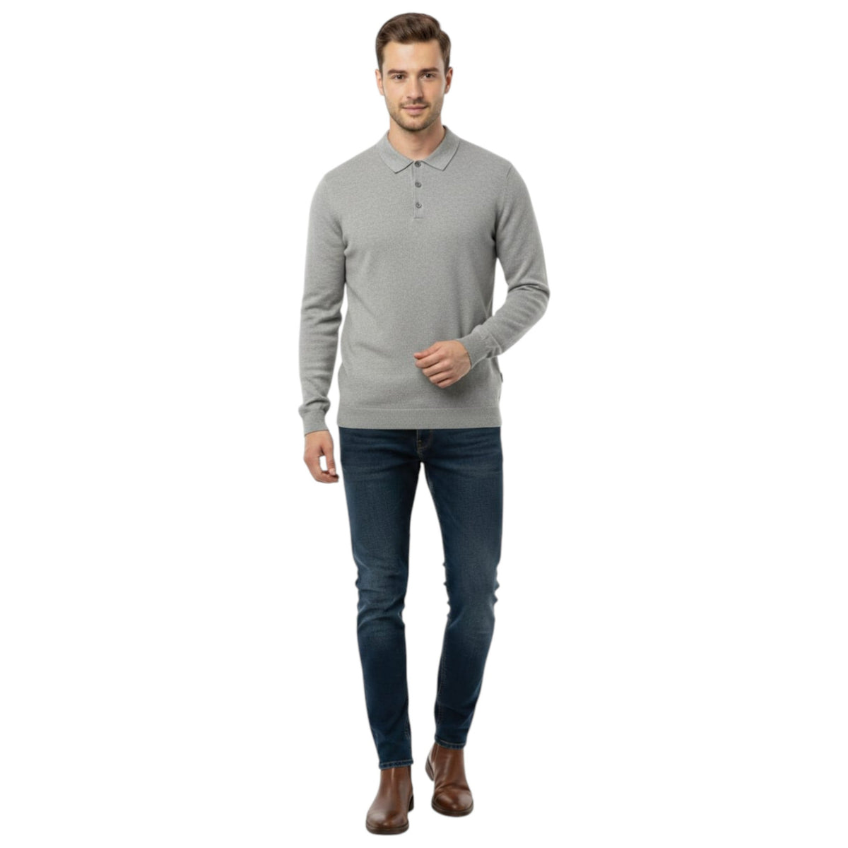 Men's Plain Solid Top,Grey