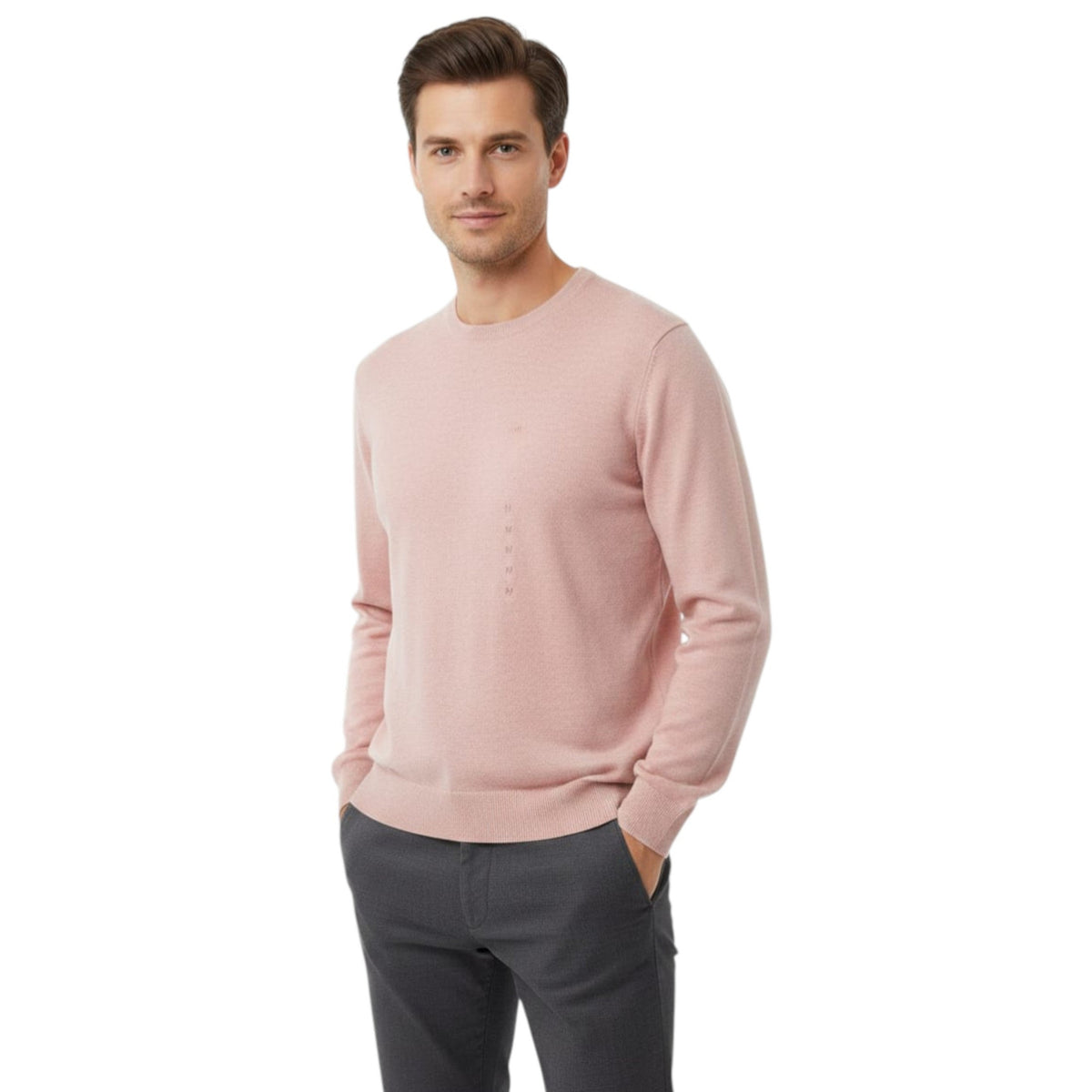 Men's Plain Solid Top,Pink