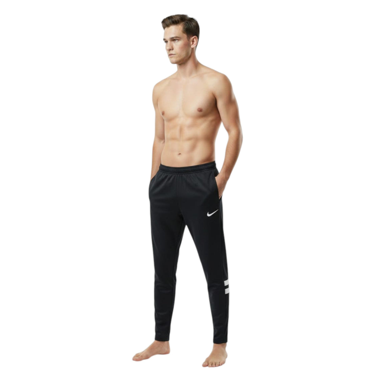Men's Plain Solid Pant,Black