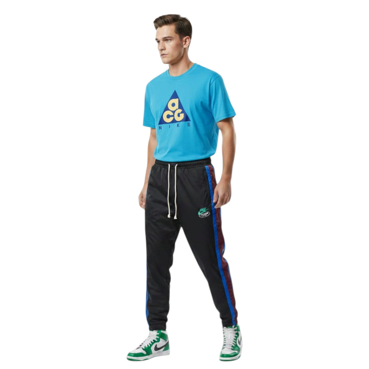 Men's Printed Top,Light Blue