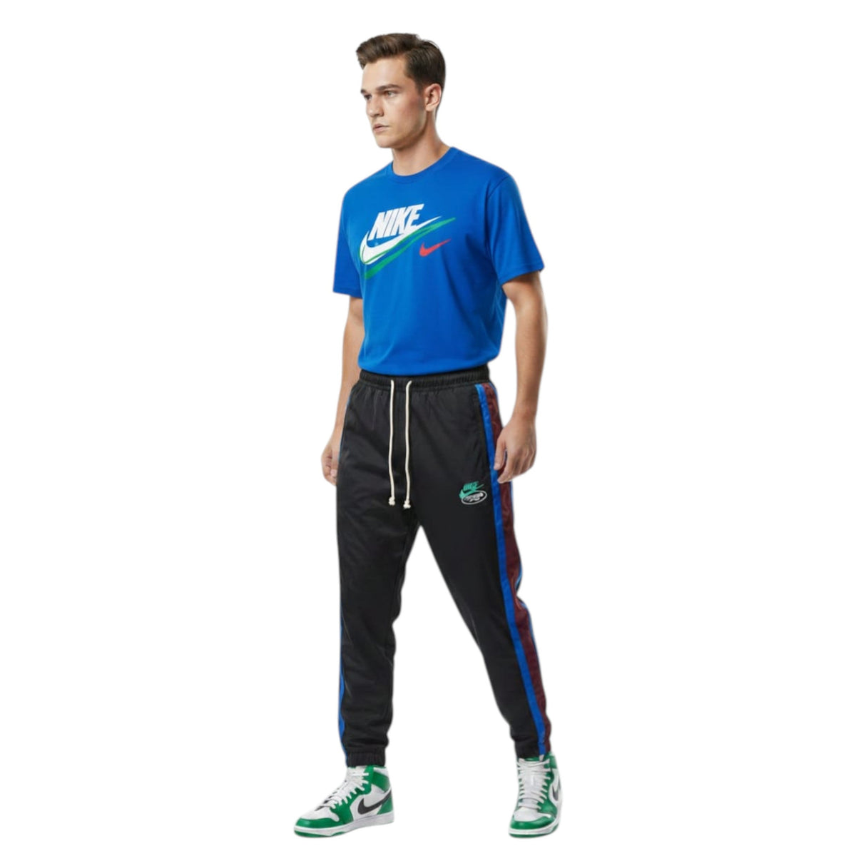 Men's Brand Logo Printed Top,Blue