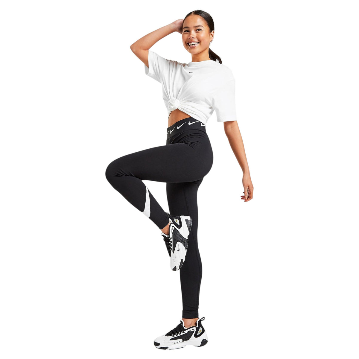 Women's Brand Logo Printed Legging,Black