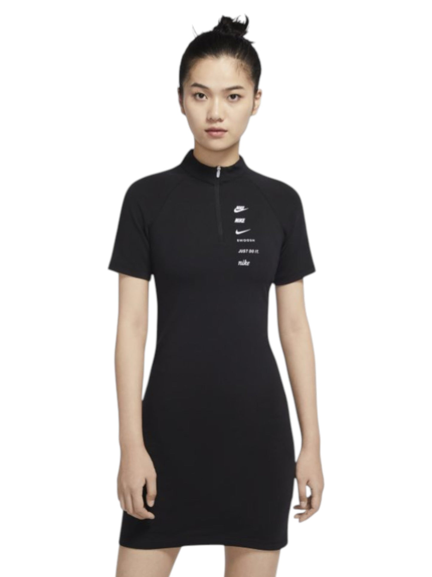 Women's Brand Logo Printed Back,Black