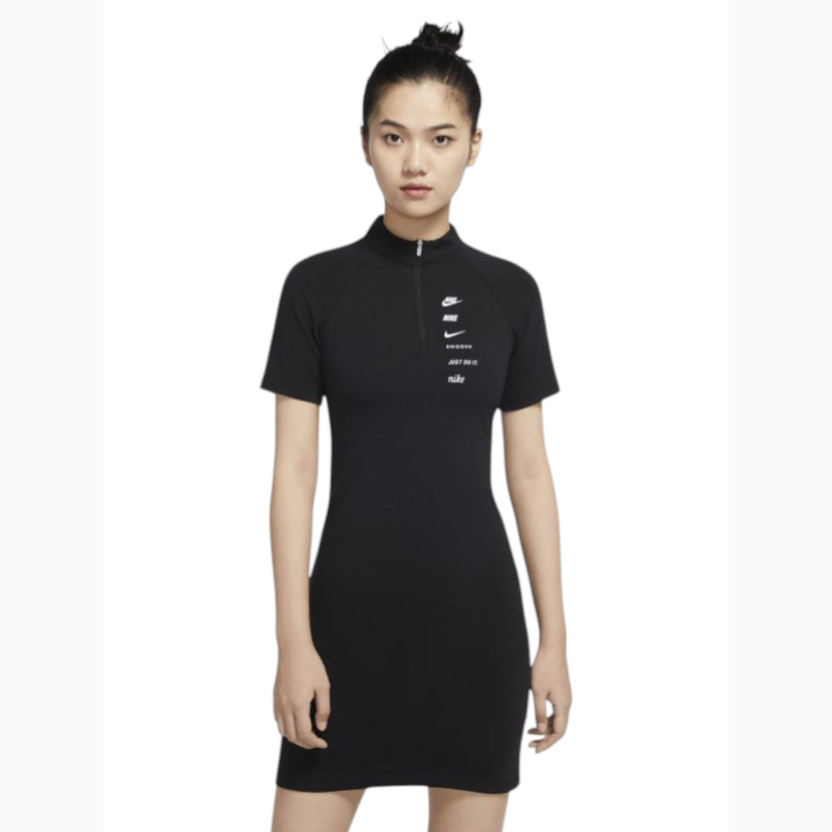 Women's Brand Logo Printed Back,Black