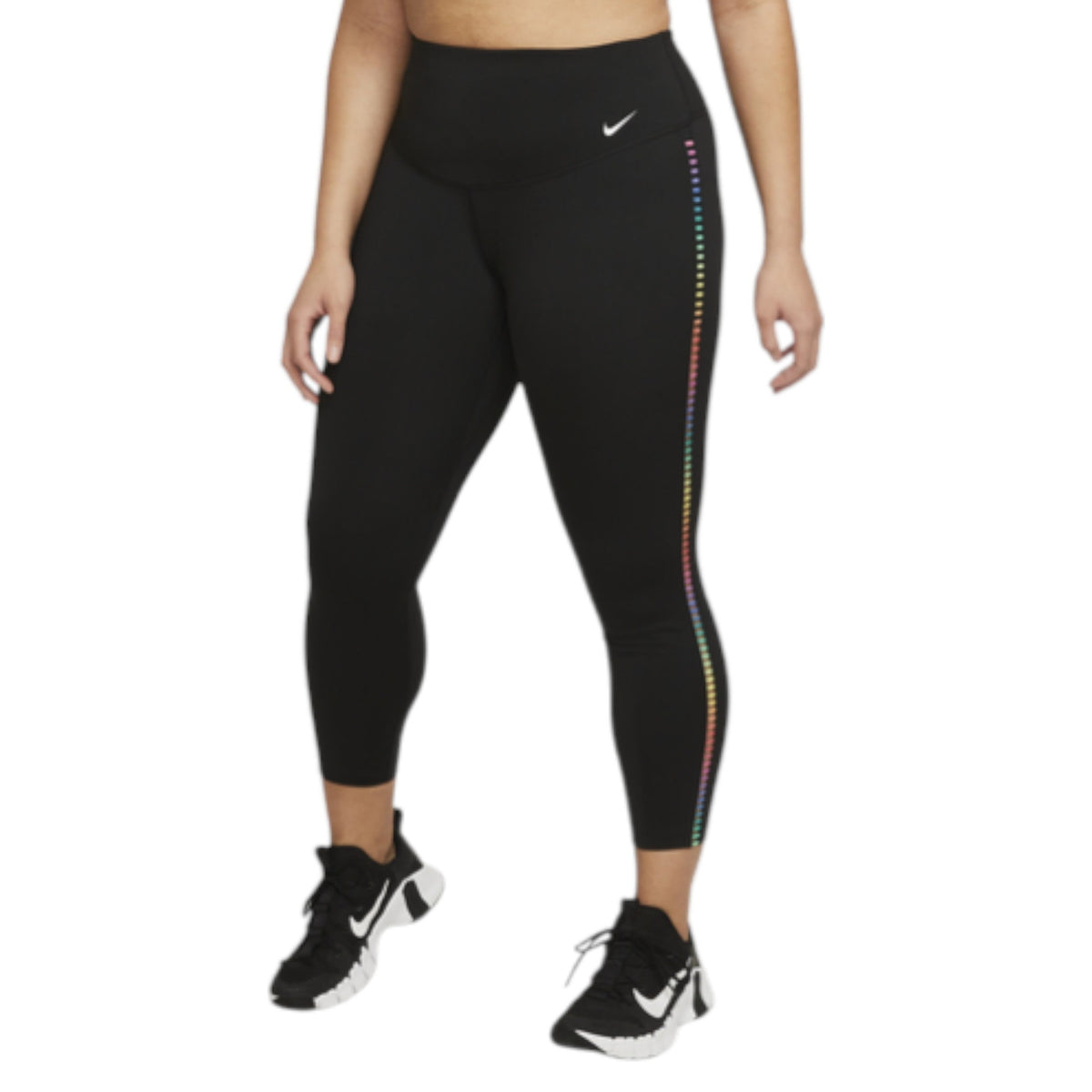 Women's Colorblocked On The Side Of the Legs Legging,Black