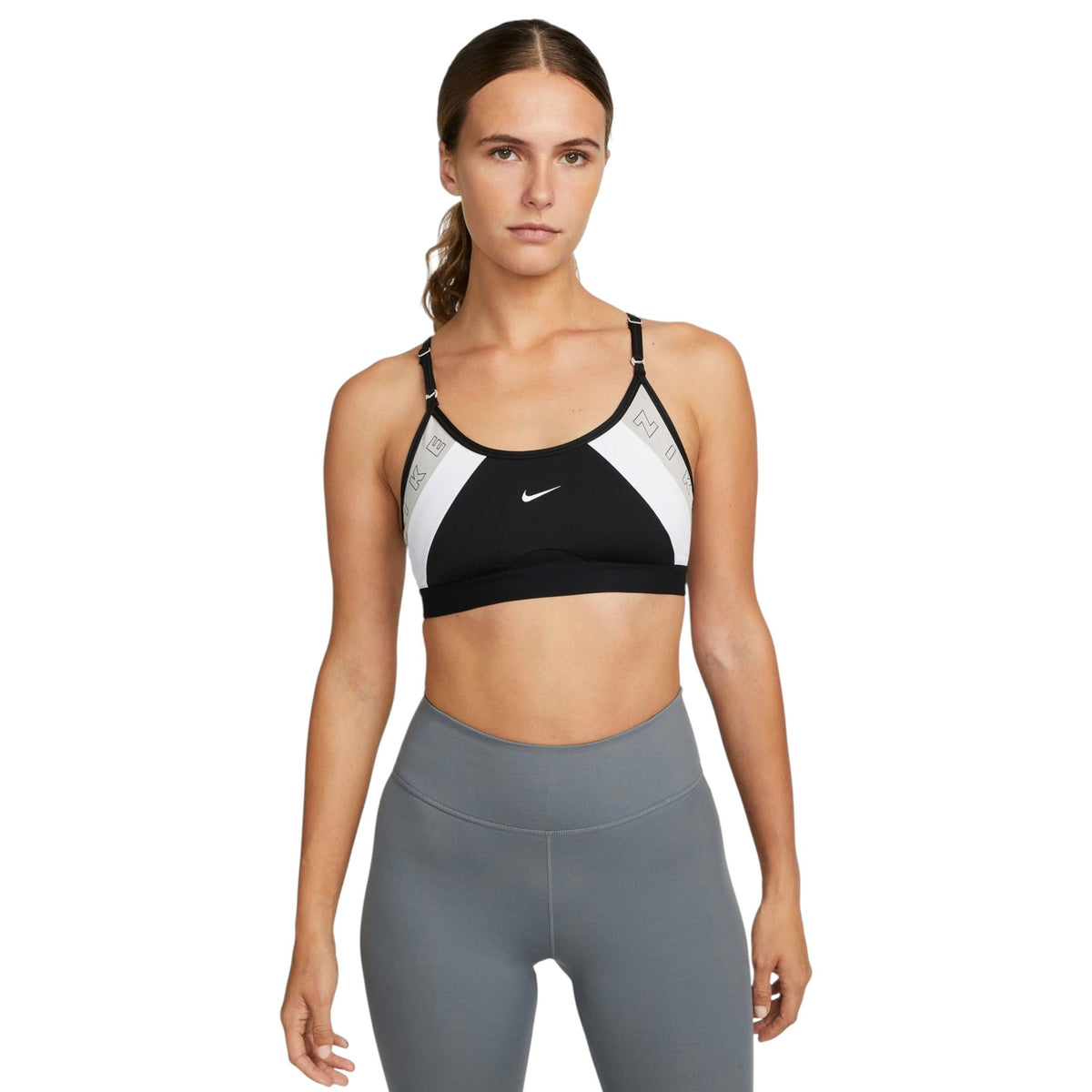Women's Colorblocked Sport Bra,Black