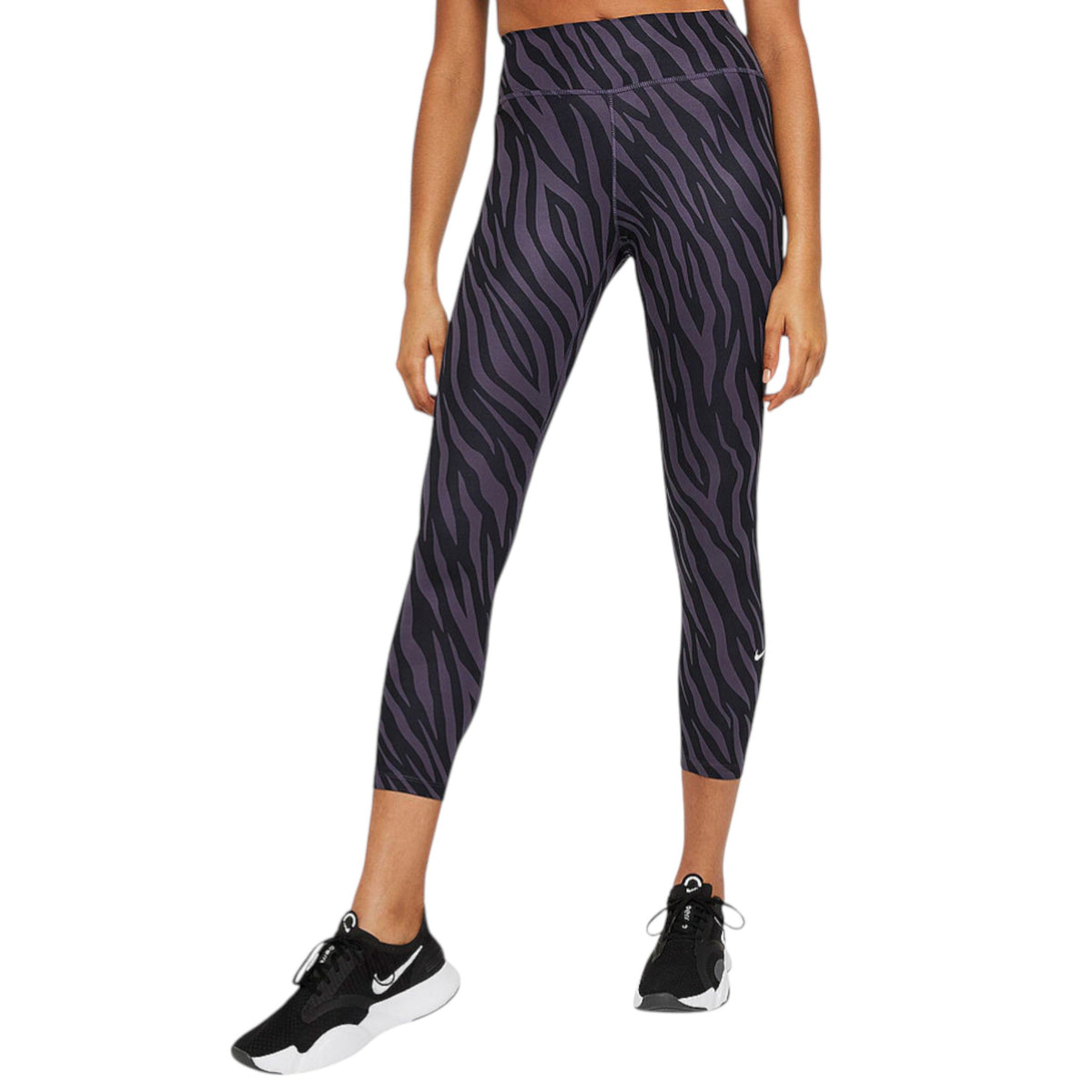 Women's Printed Legging,Black/Purple