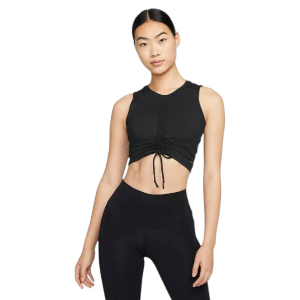 Women's Plain Solid Sport Top, Black