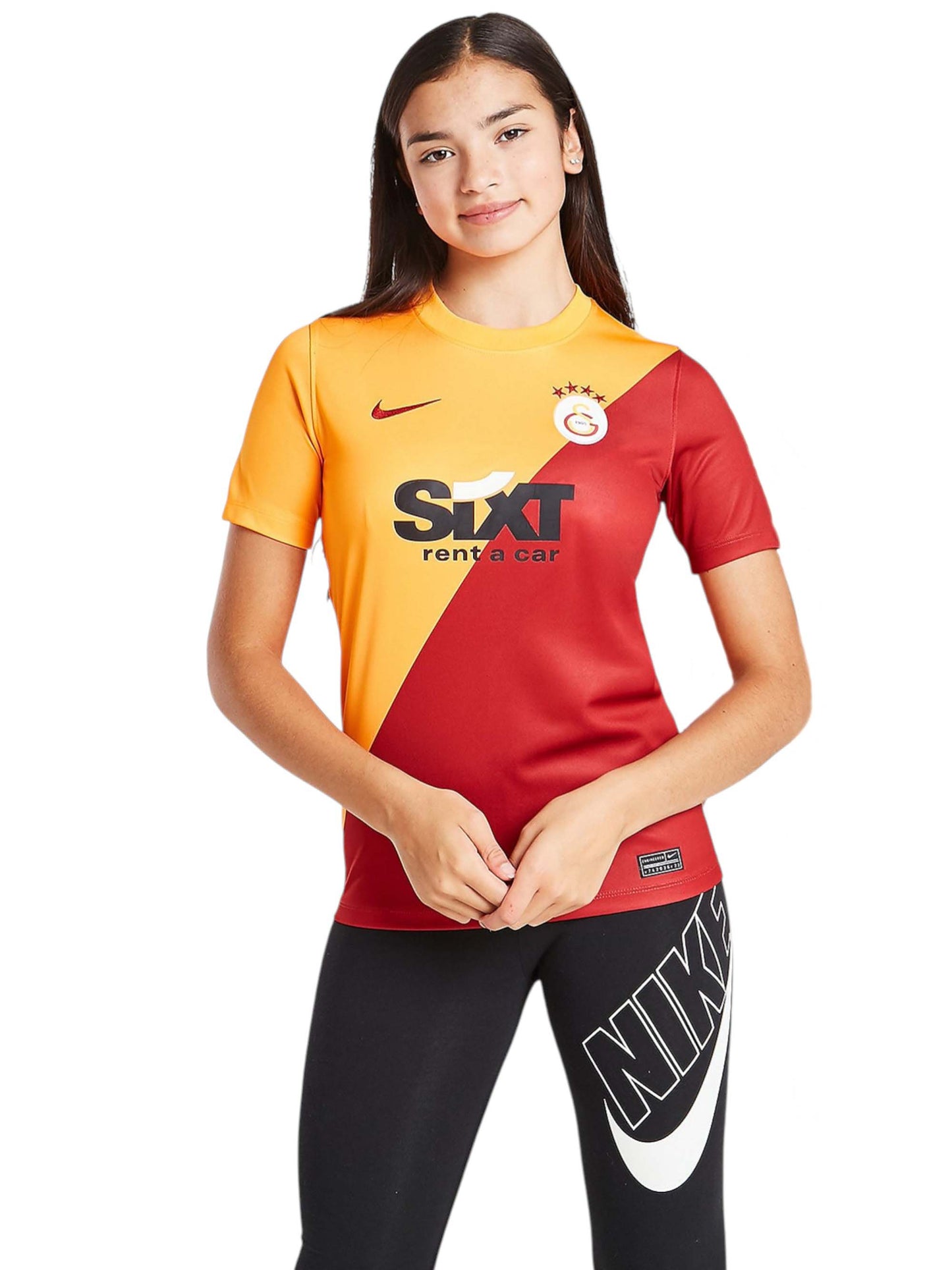 Kids Girl's Colorblocked Sport Top,Burgundy/Orange