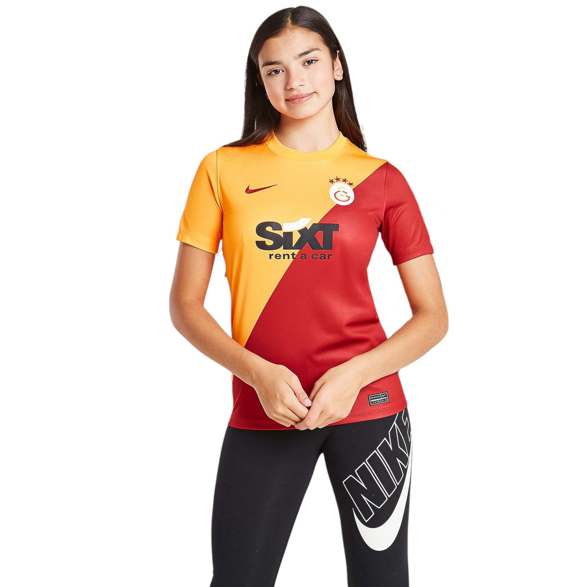 Kids Girl's Colorblocked Sport Top,Burgundy/Orange