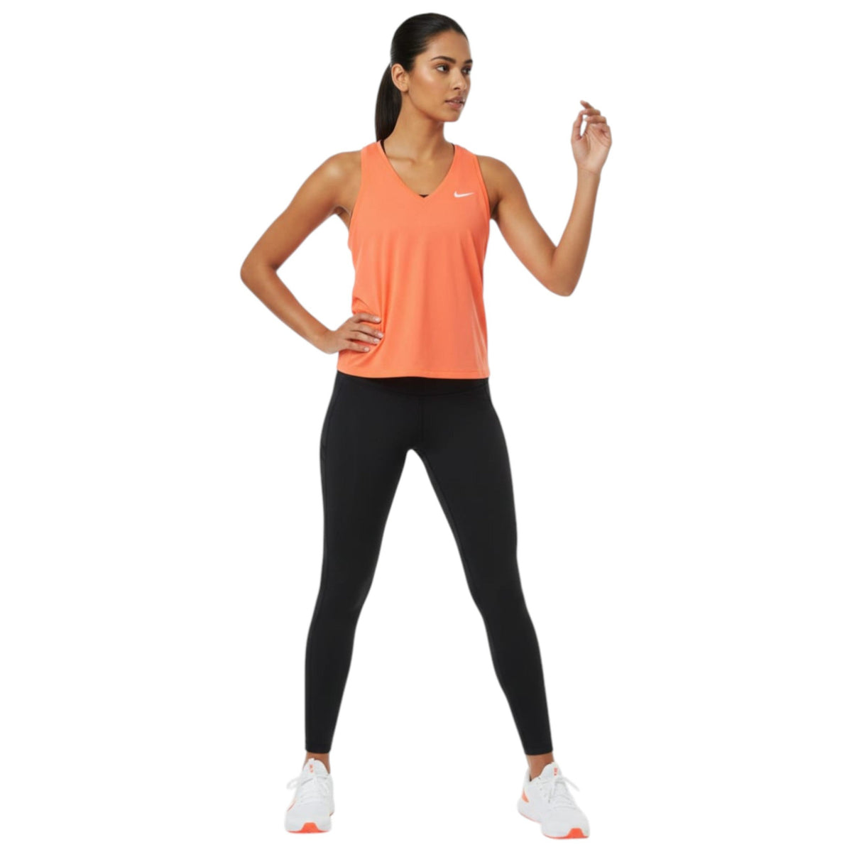 Women's Plain Solid Sport Top,Coral