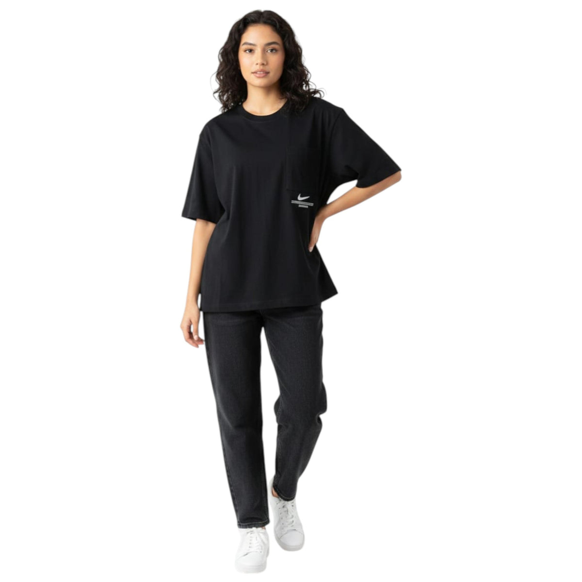 Women's Plain Solid Top,Black