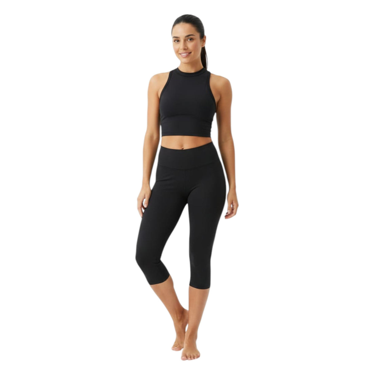 Women's Plain Solid Legging,Black