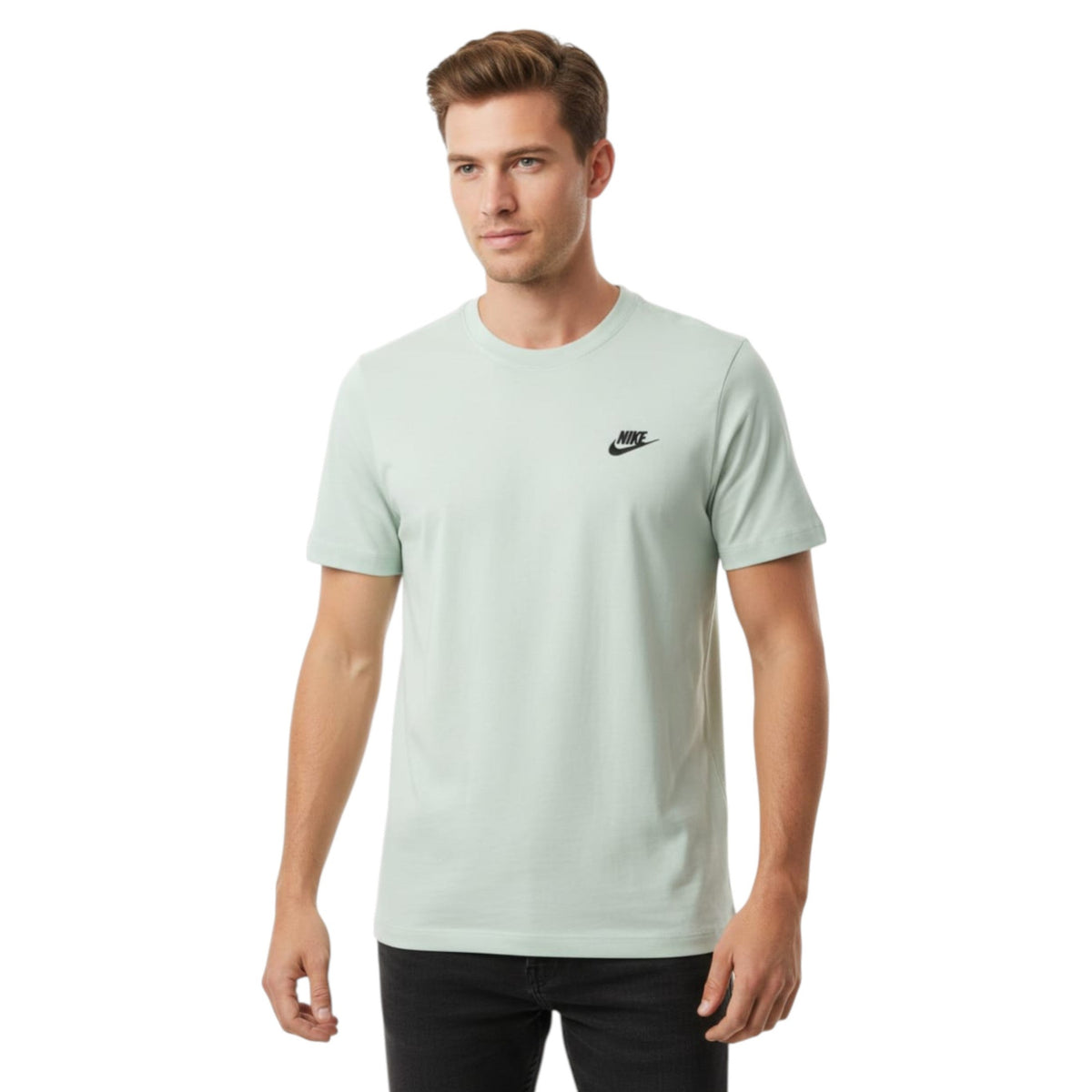 Men's Plain Solid Top,Light Mint