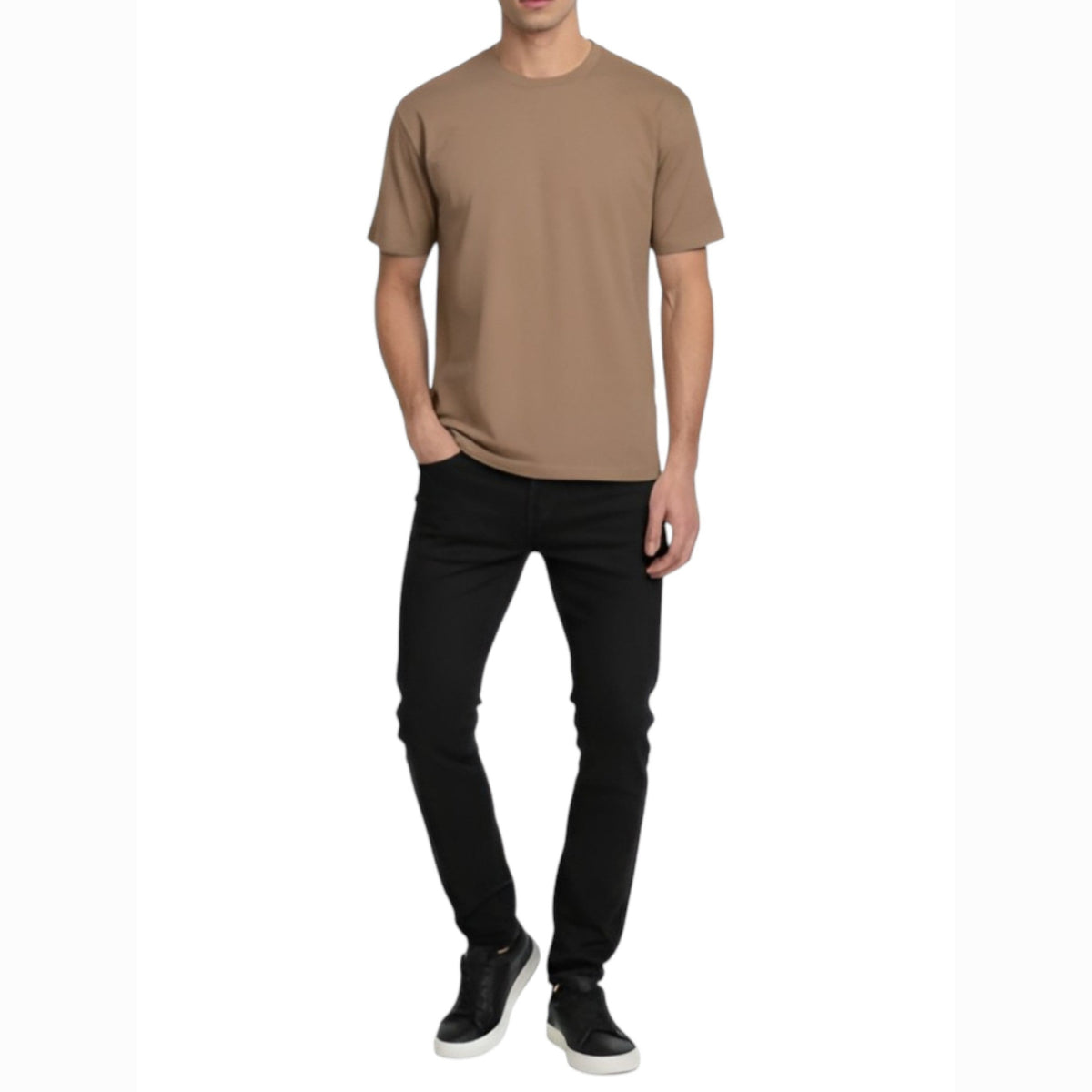 Men's Plain Top,Dusty Olive