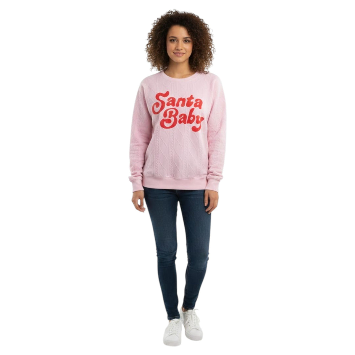 Women's Printed Sweaters,Pink