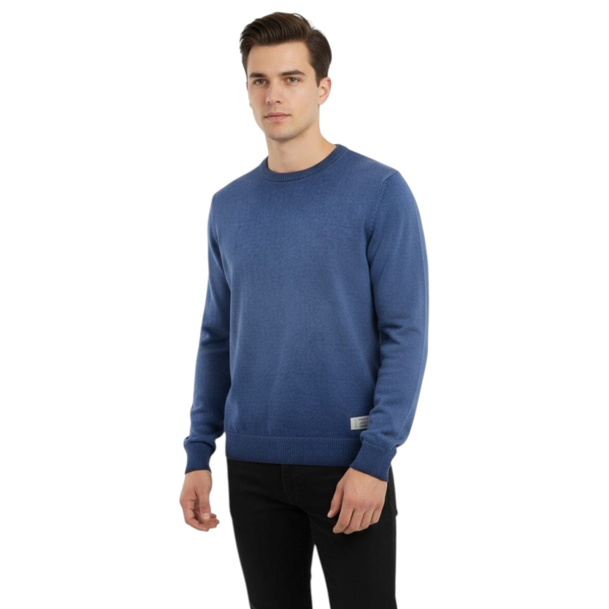 Men's Plain Solid Sweaters,Navy