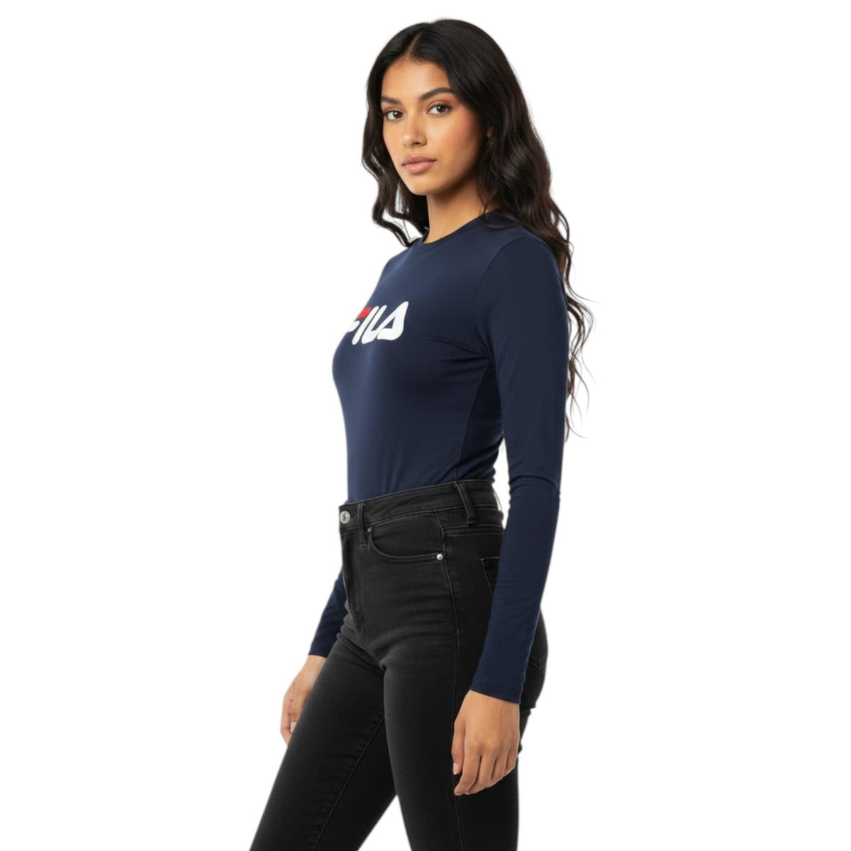 Women's Brand logo Printed Bodysuit,Navy