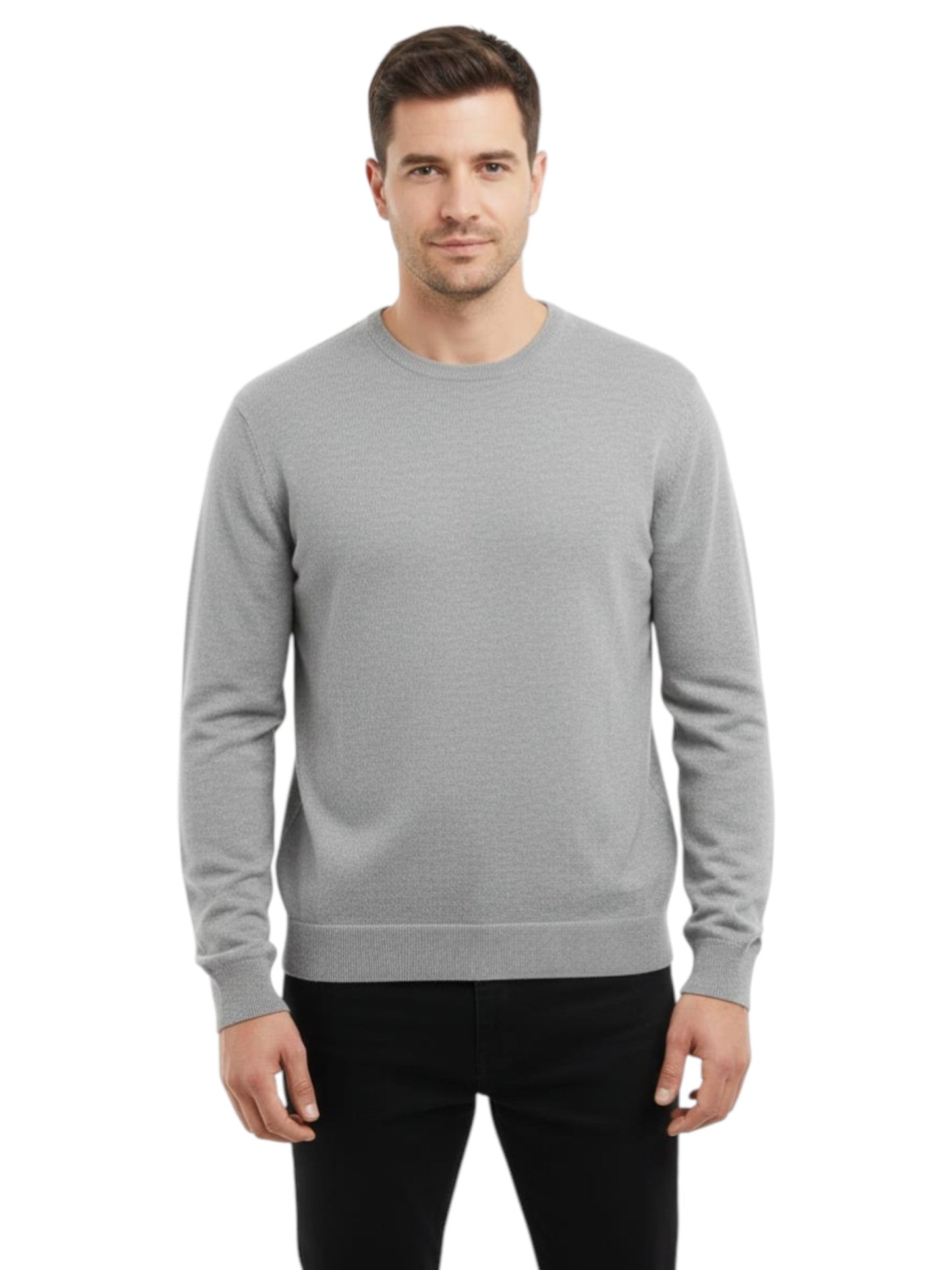 Men's Plain Solid Top,Grey