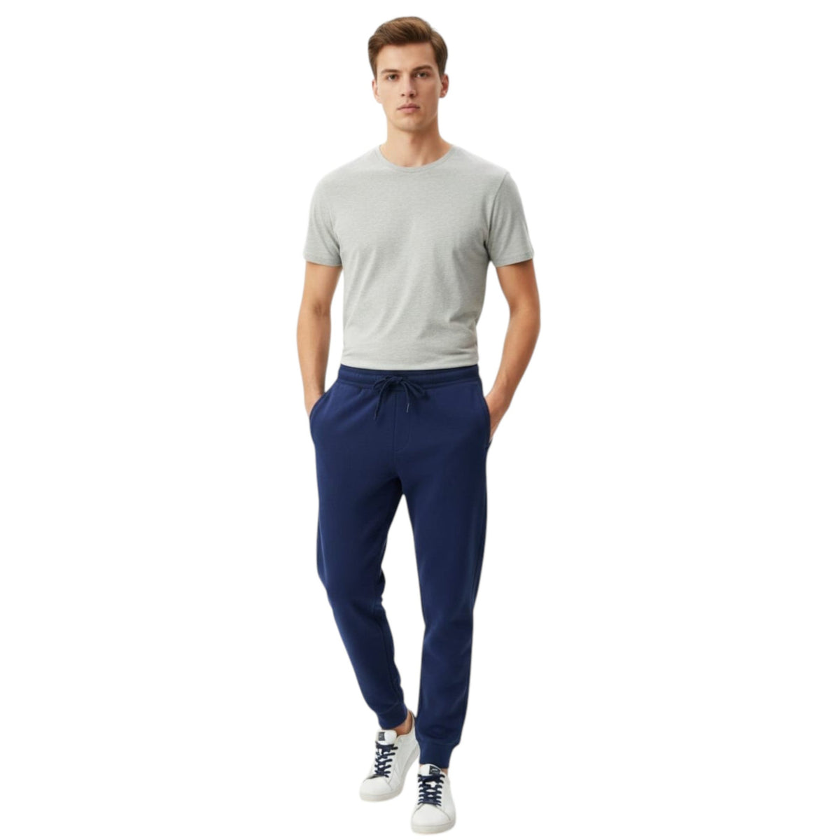 Men's Plain Solid Pant,Navy