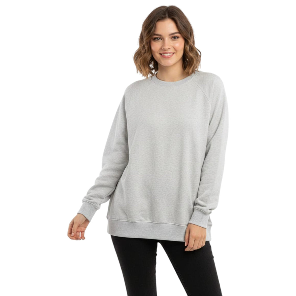 Women's Plain Solid Sweaters,Light Grey
