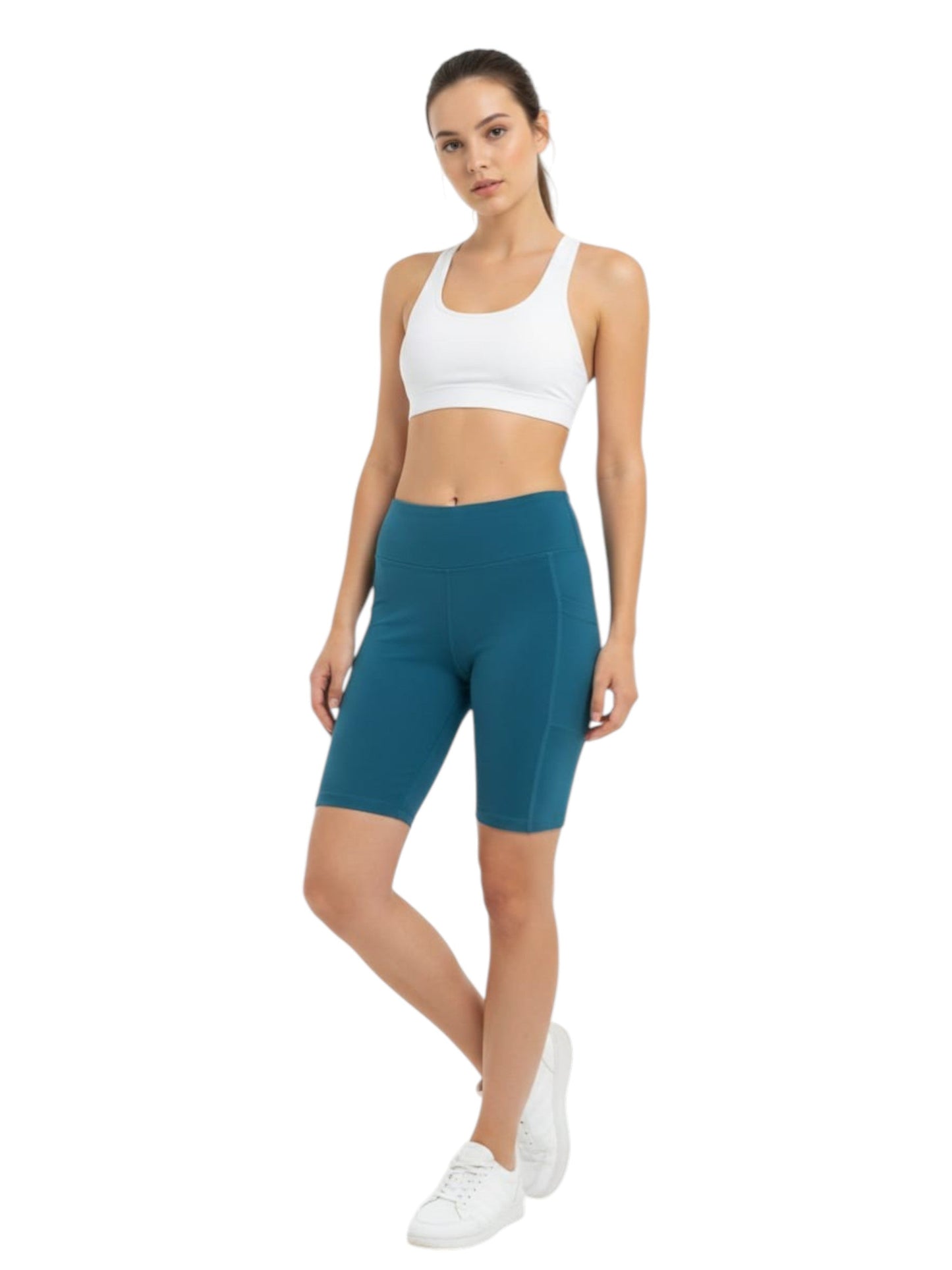 Women's Plain Sport Short,Turquoise