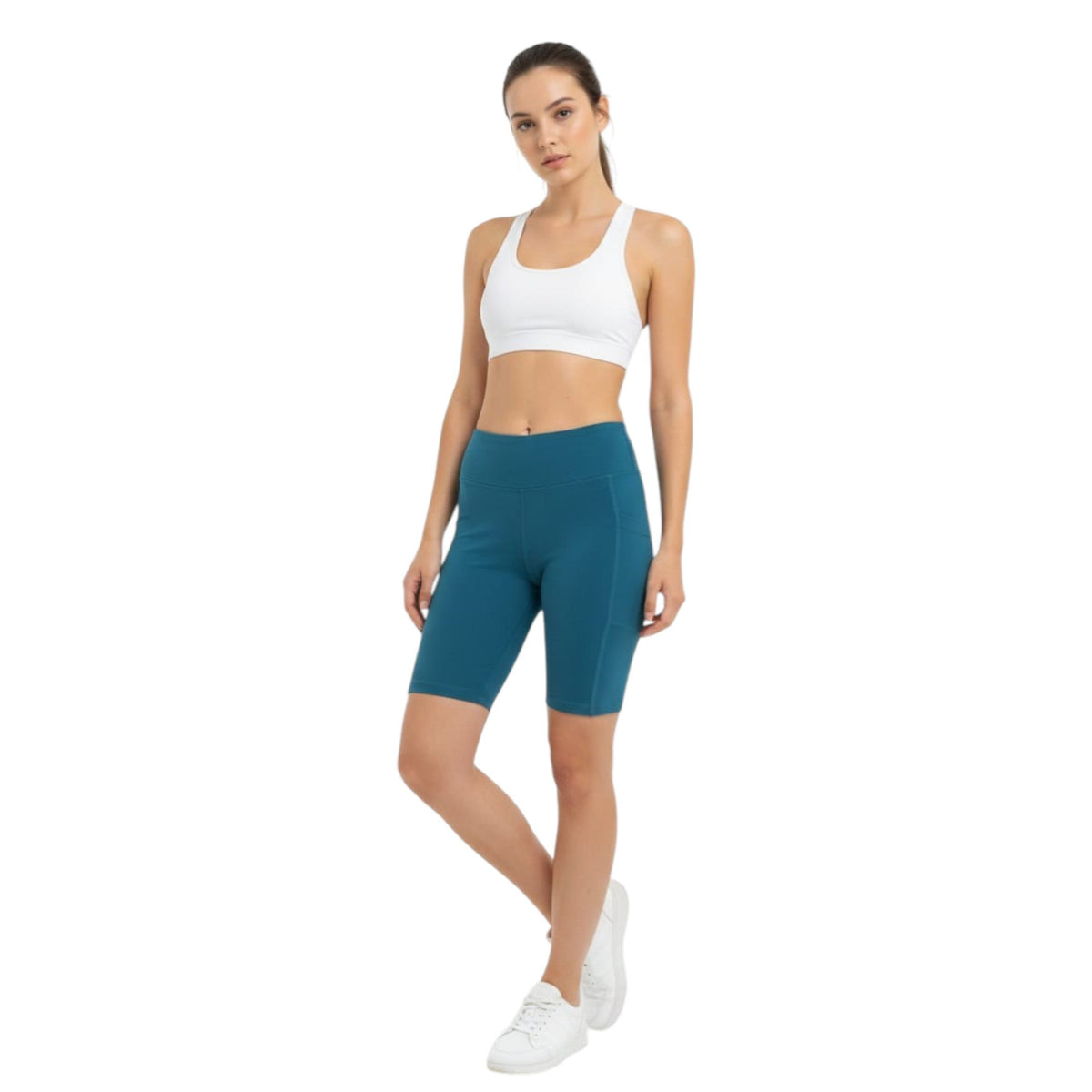 Women's Plain Sport Short,Turquoise