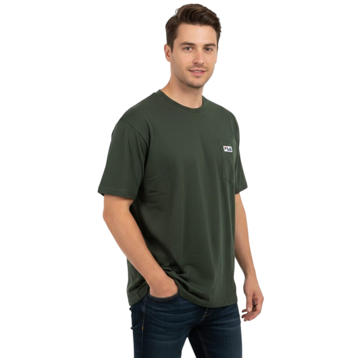 Men's Plain Top,Olive