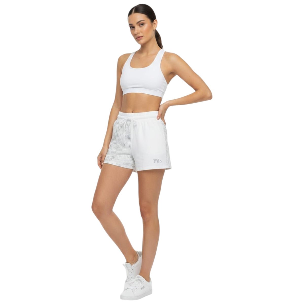 Women's Printed Short,White