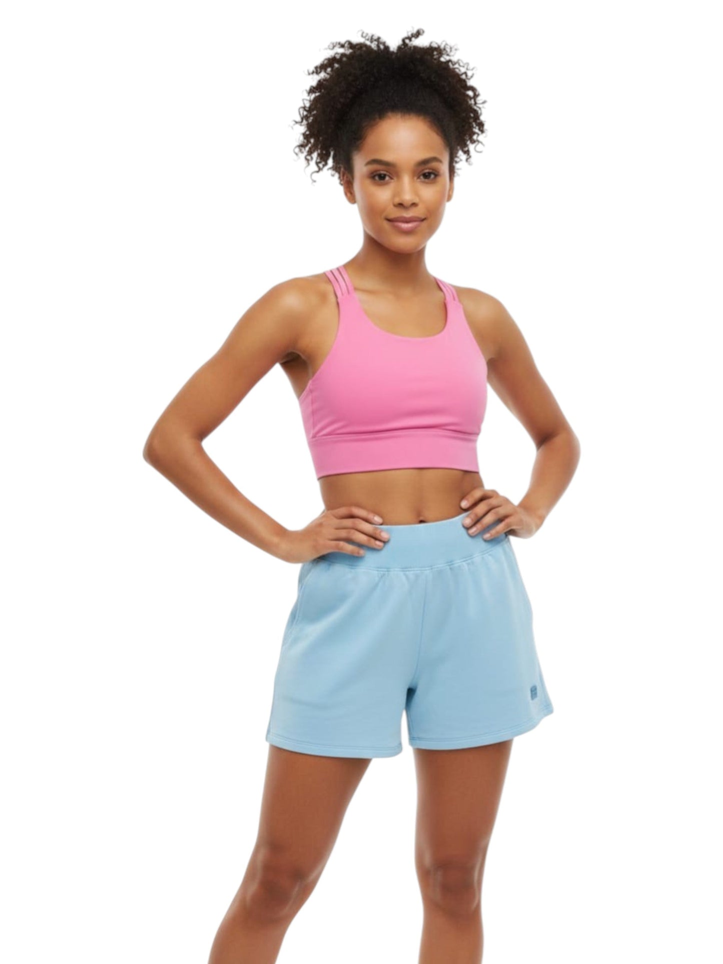 Women's Plain Short,Blue