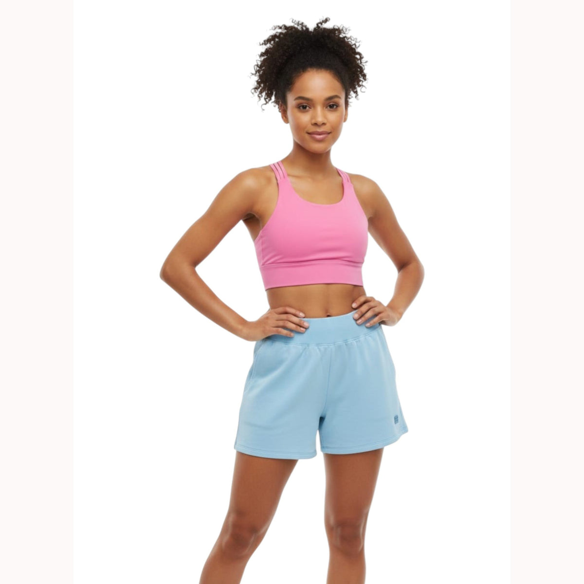 Women's Plain Short,Blue