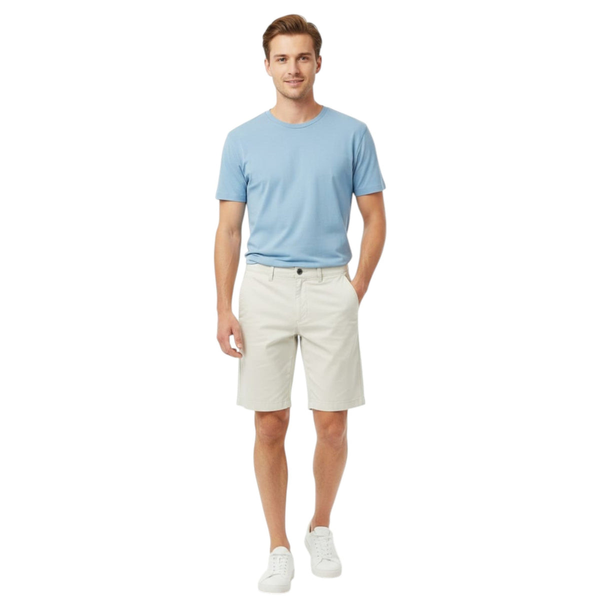 Men's Plain Short,Off White