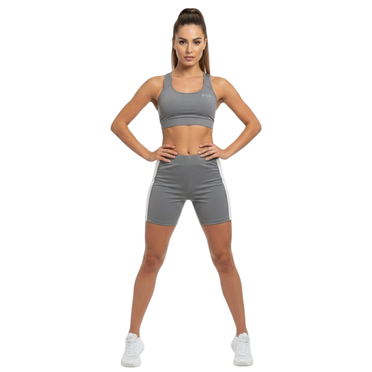 Women's Colorblocked Sport Short,Grey