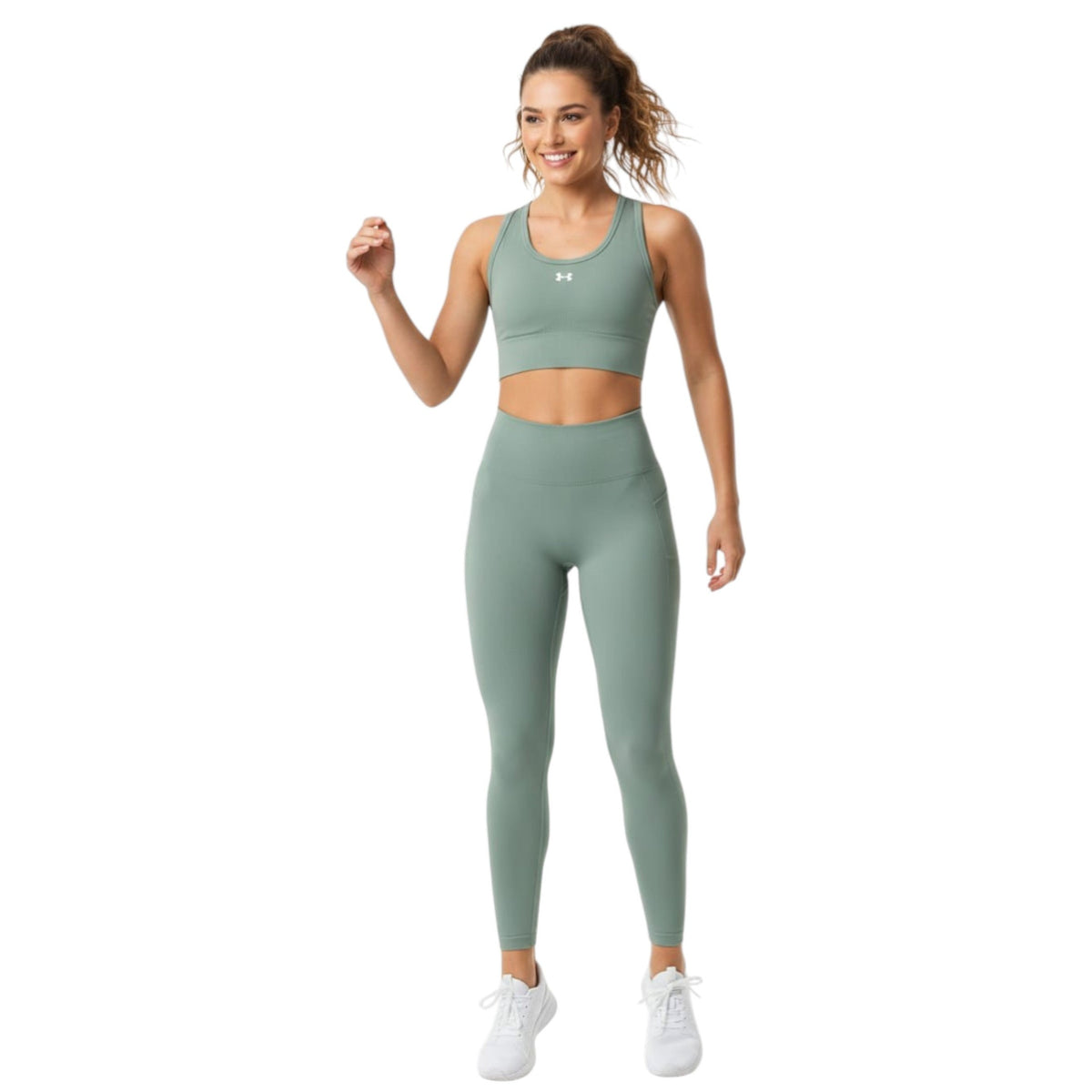 Women's Plain Sport Bra,Dusty Mint