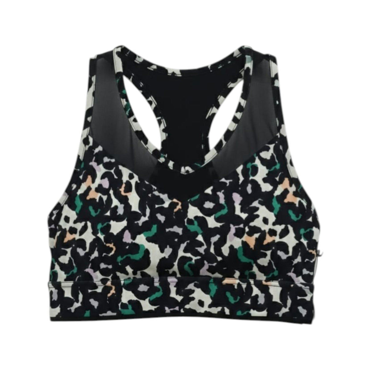 Women's Printed Sport Bra,Black