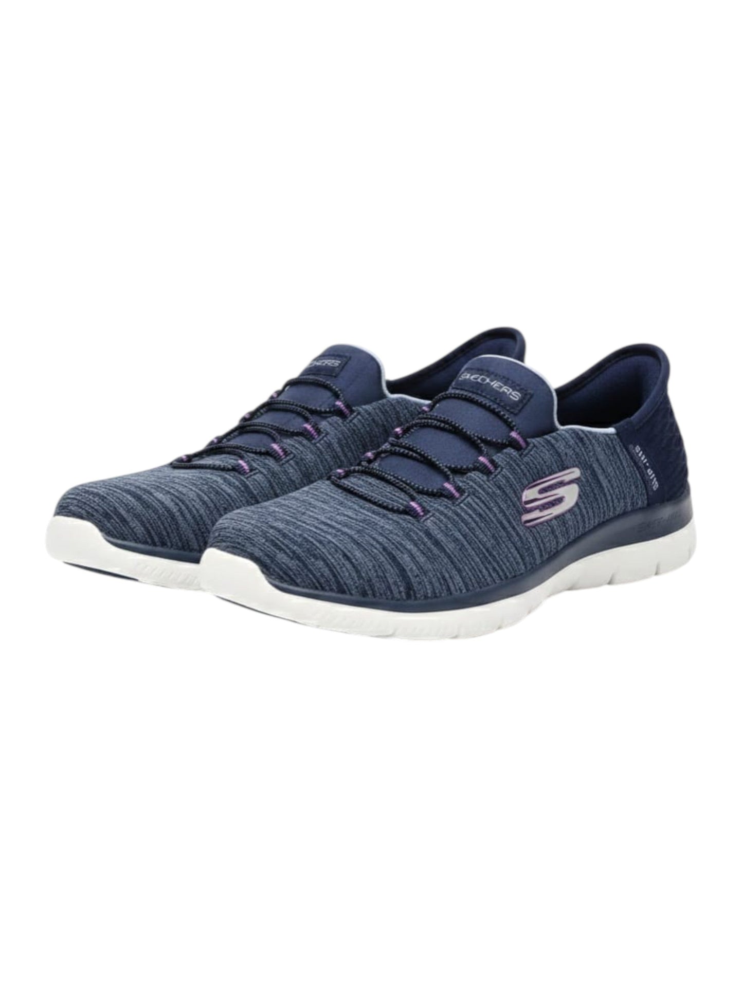 Women's Heather Running Shoes,Navy