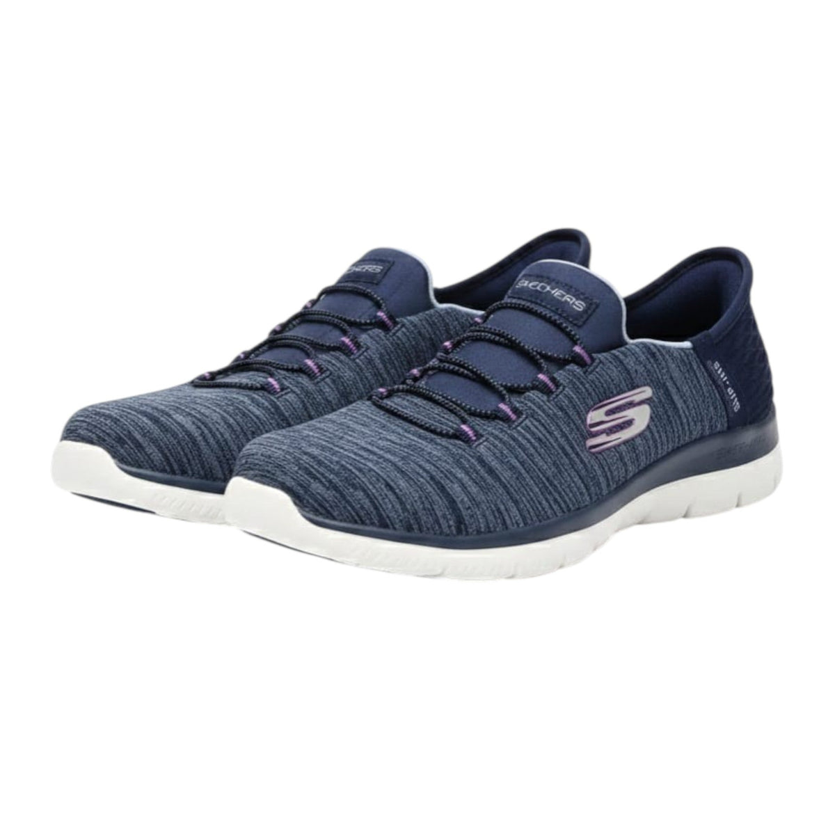 Women's Heather Running Shoes,Navy