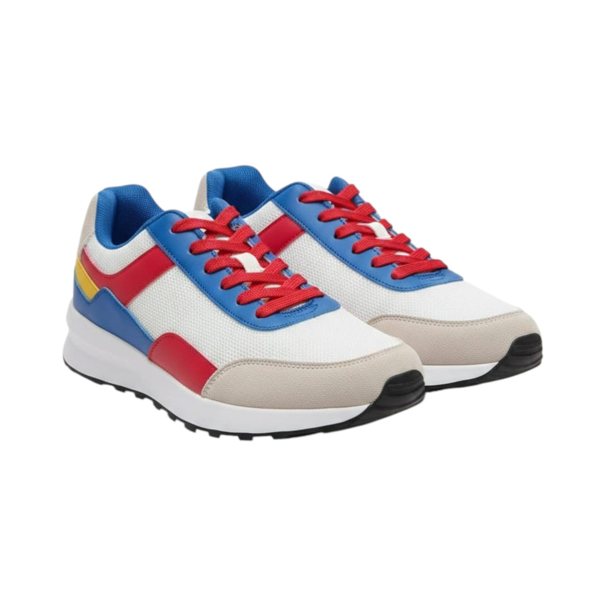 Men's Colorblocked Shoes,White