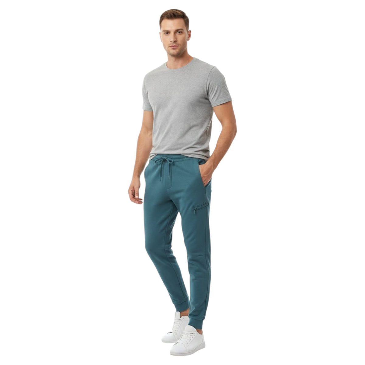 Men's Plain Sport Pant,Dark Mint