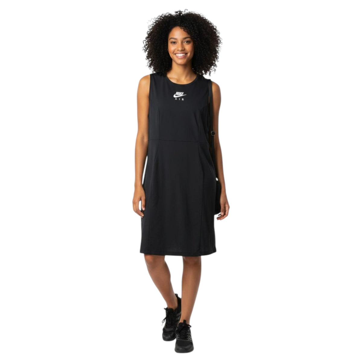 Women's Logo Printed Sport Dress,Black