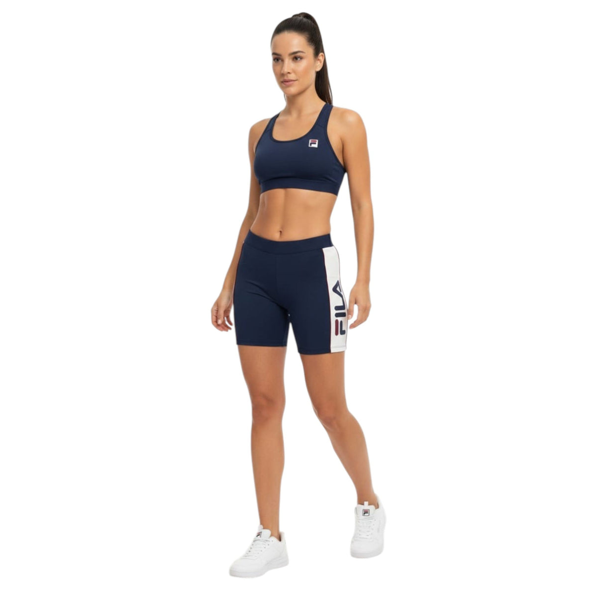 Women's Colorblocked Sport Short,Navy