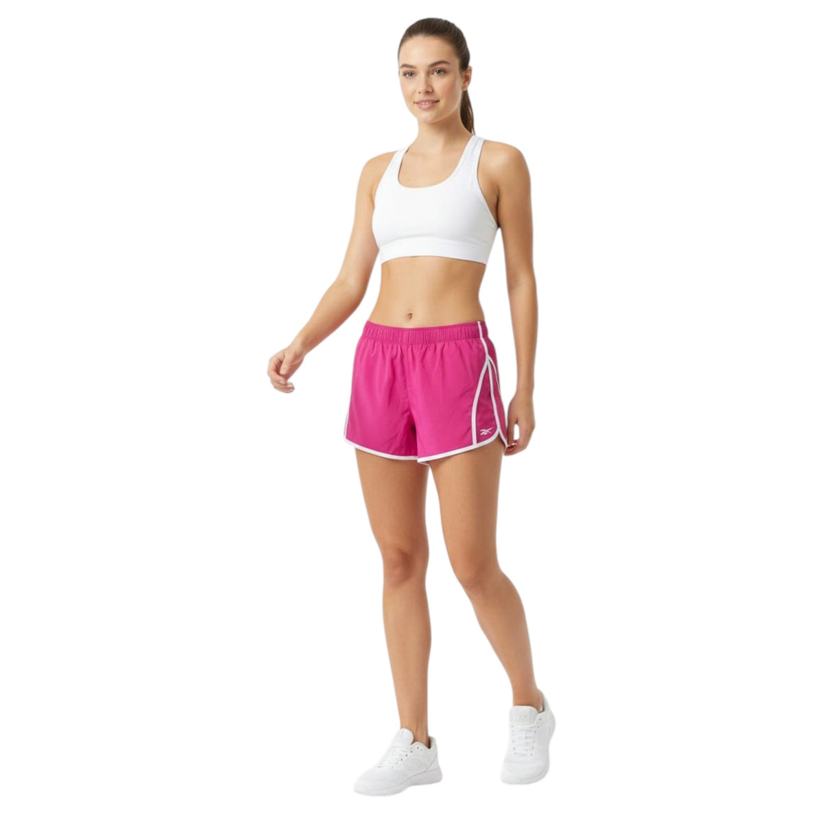 Women's Colorblocked Sport Short,Pink