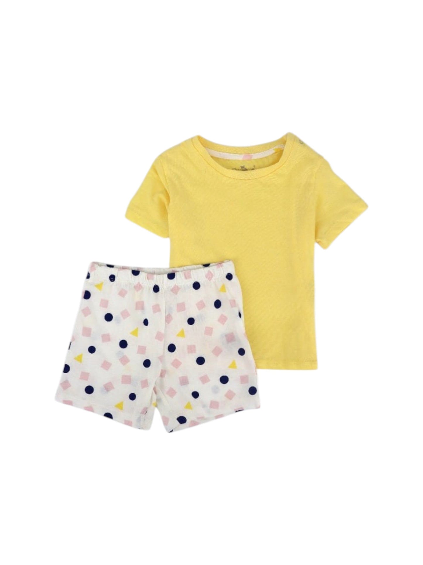 Kids Girl's Printed Set Top&Short,Yellow