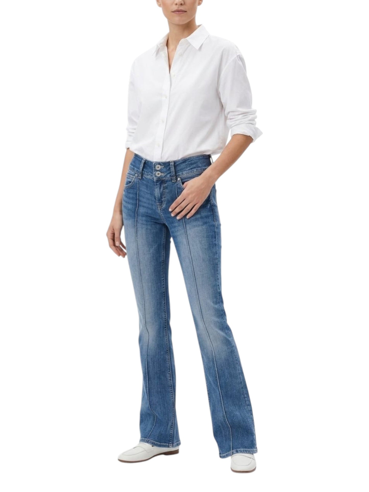 Women's Washed Jeans,Blue