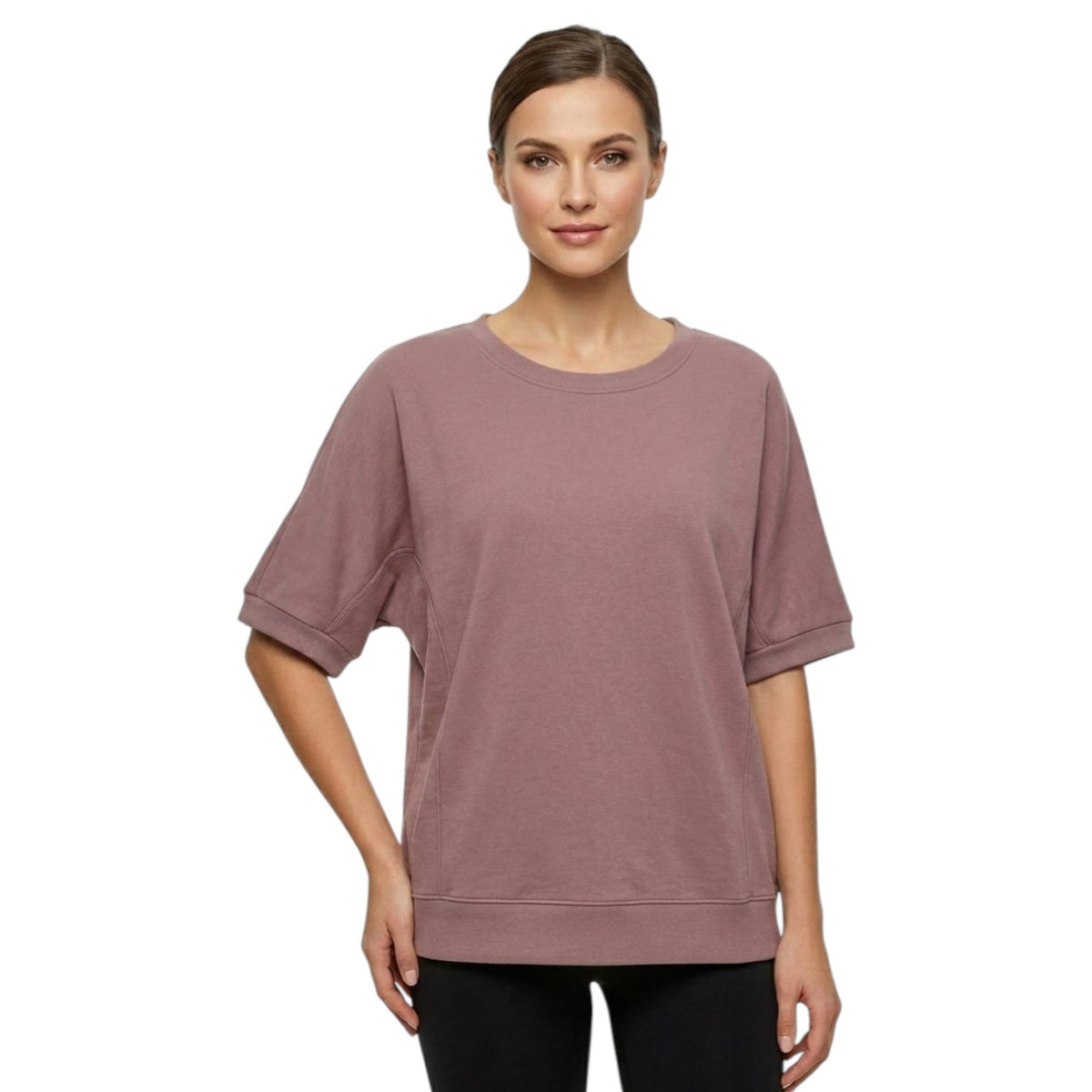 Women's Plain Top,Dusty Rose